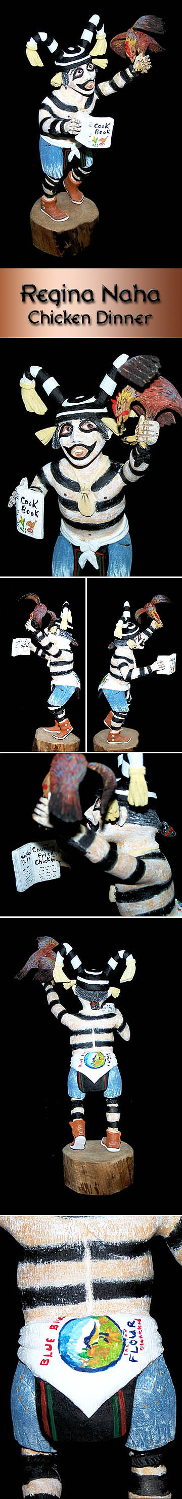 Regina Naha - Hopi Contemporary Koyala Kachina Wearing