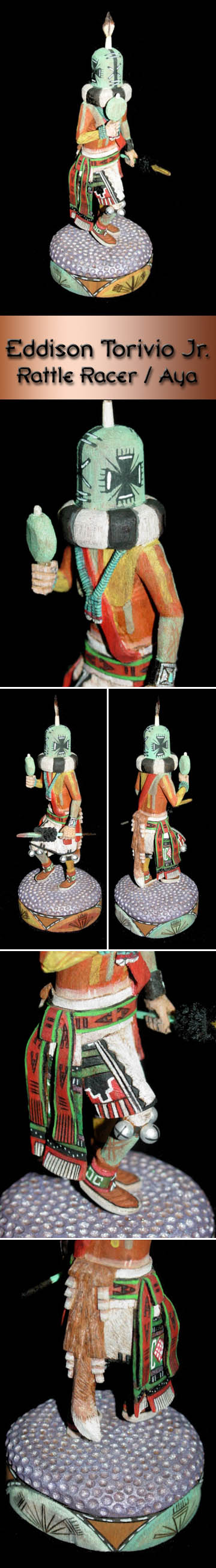 Hopi Kachina by Eddison Torivio Jr. - Rattle Racer