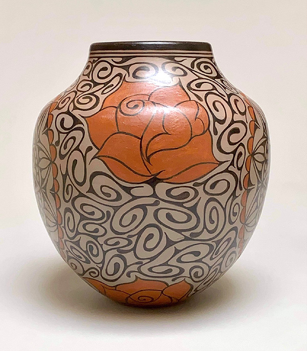 Pueblo Pottery by Lisa Holt & Harlan Reano - Rose Among Thorns