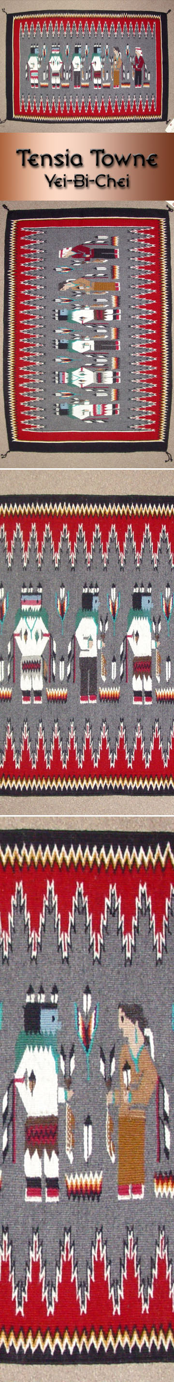 Navajo Rug by Tensia Towne - Yei-bi-Chei